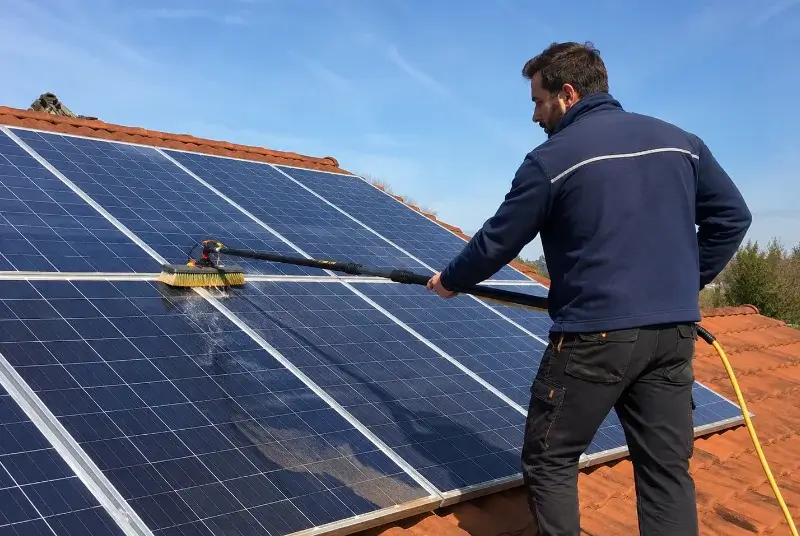 Nettoyage et entretien de panneaux solaires aux Abrets en Dauphiné